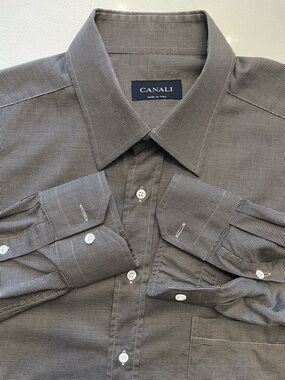 Canali - all cotton dress shirt Size 42 (16.5”neck)